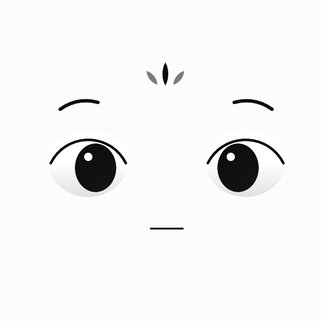 Posimo's calm, curious face